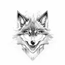 nightcore anime girl wolf tattoo design idea
