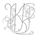 initials  R F A N tattoo design idea