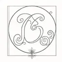 initials  R F A N tattoo design idea