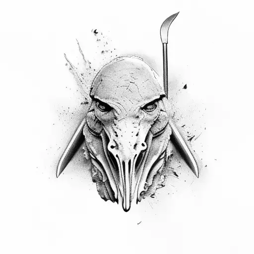 Hunt butcher tattoo design idea