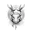 Hunt butcher tattoo design idea