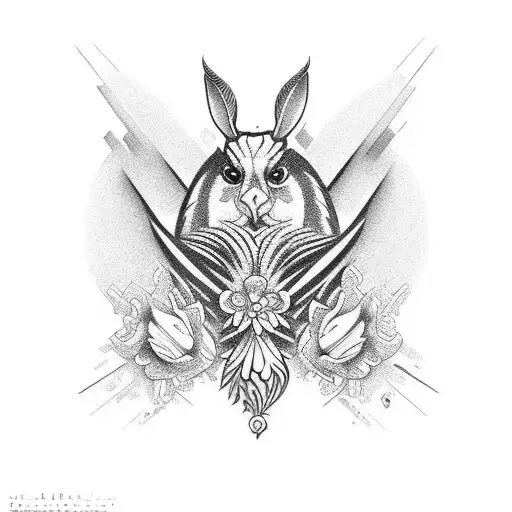 neck tattoo in the style of polish easter eggs tattoo design idea