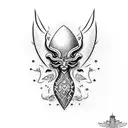 neck tattoo in the style of polish easter eggs tattoo design idea