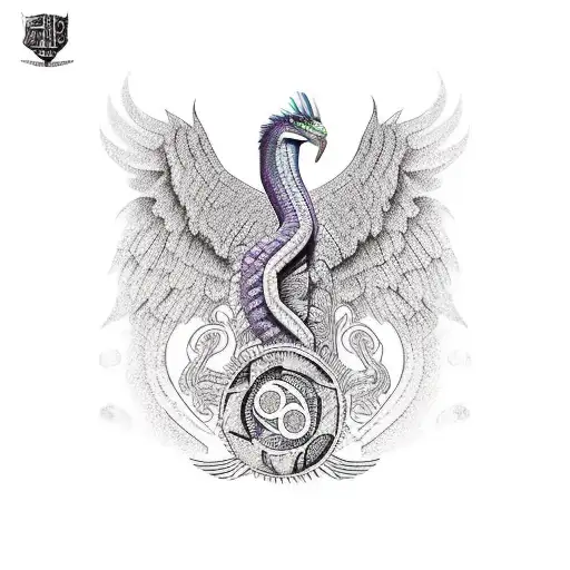 Quetzalcoatl atravesando la pielmde mi brazo de abajo hacia arriba  tattoo design idea