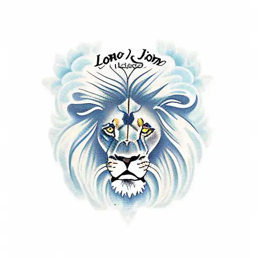 lion with name kayla tattoo design idea