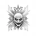 Joker card tattoo design idea