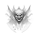 Joker card tattoo design idea