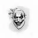 Joker card tattoo design idea