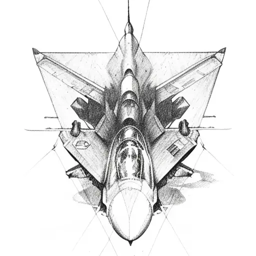 EF-18 HORNET tattoo design idea