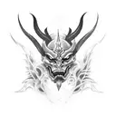 demon  tattoo design idea