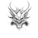 demon  tattoo design idea