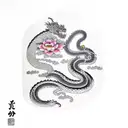 dragon snake and monkey  tattoo design idea