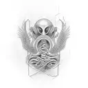 in utero nirvana tattoo design idea