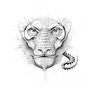 Science evolution tattoo design idea