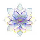 lotus flower petals with Ohia Lehua flower coming out of the middle tattoo design idea