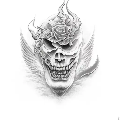evil and good tattoos designs