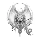 Guts wielding the Dragonslayer sword tattoo design idea