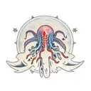 mind flayer tattoo design idea