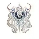 mind flayer tattoo design idea