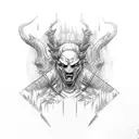 witcher forest monster tattoo design idea