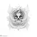 die in silence  tattoo design idea