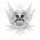 die in silence  tattoo design idea