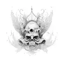 die in silence  tattoo design idea