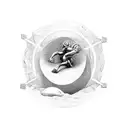 myth of sisyphus optical illusion tattoo design idea