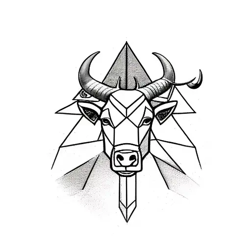 A minimalist tattoo of a Gemini symbol with subtle elements of a ram and a bull incorporated into the design tattoo design idea