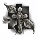 beautiful cross tattoo tattoo design idea