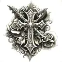 beautiful cross tattoo tattoo design idea