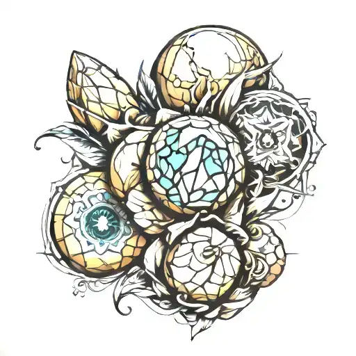 stones tattoo design idea