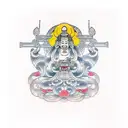 buda tattoo design idea