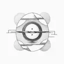 Design a minimalist Sisyphus symbol for a tattoo, emphasizing determination and the eternal struggle." tattoo design idea