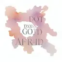 cross tattoo with text that says "do not be afraid... gods got this" tattoo design idea