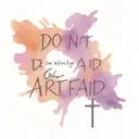 cross tattoo with text that says "do not be afraid... gods got this" tattoo design idea