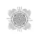 anglo saxon pattern tattoo design idea