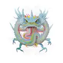anglo saxon dragon pattern tattoo design idea