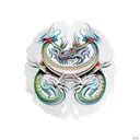 anglo saxon dragon pattern tattoo design idea