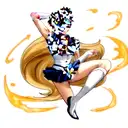 Sailor moon masculine tattoo design idea