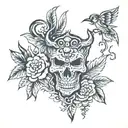 Hirsch tattoo design idea