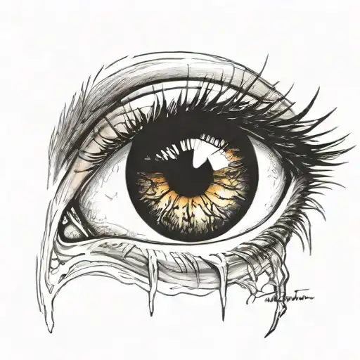 eye of sauron  tattoo design idea