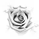 sleeve with roses American flog god and templar knight's and egel tattoo design idea