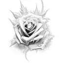 sleeve with roses American flog god and templar knight's and egel tattoo design idea