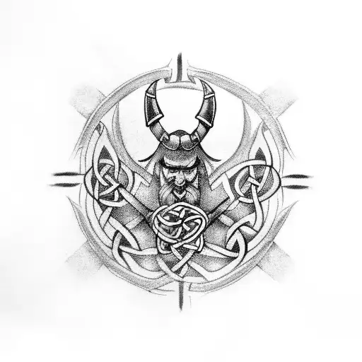 Long Body Armor Celtic Full-sleeve Tattoo Design – LuckyFishArt