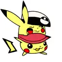 Pikachu with cap ash tattoo design idea