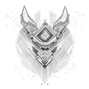 Design a tattoo that blends Hmong traditional patterns with a futuristic cyberpunk aesthetic tattoo design idea