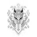 Design a tattoo that blends Hmong traditional patterns with a futuristic cyberpunk aesthetic tattoo design idea