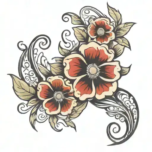 remembrance tattoo design idea