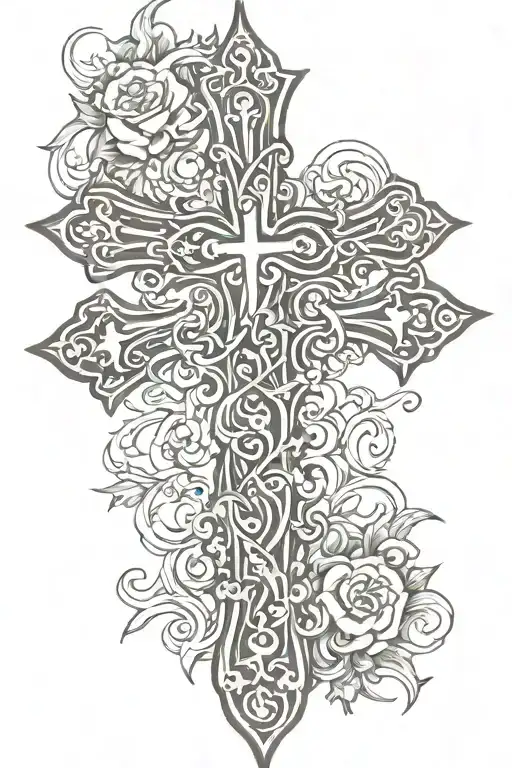 Cross tattoo tattoo design idea